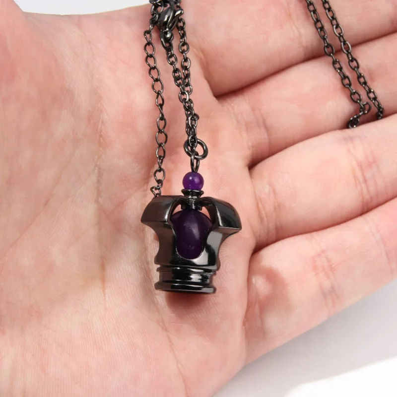 Puella Magi Madoka Magica Necklace for Women Akemi Homura Soul Gem Necklaces Woman Purple High Quality Trend Fashion Lovers Gift