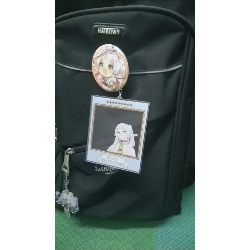 Anime Transparent card Keychain Acrylic Figure Cartoon Keyring Model Doll Cosplay Pendant Teens Christmas Gift