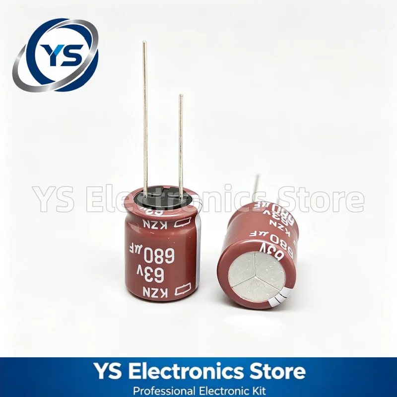 10-50pcs NIPPON KZN Series 63V680uF 16X20mm 680UF63V 680UF 63V Low ESR Electrolytic Capacitor NEW Original EKZN630ELL681ML20S