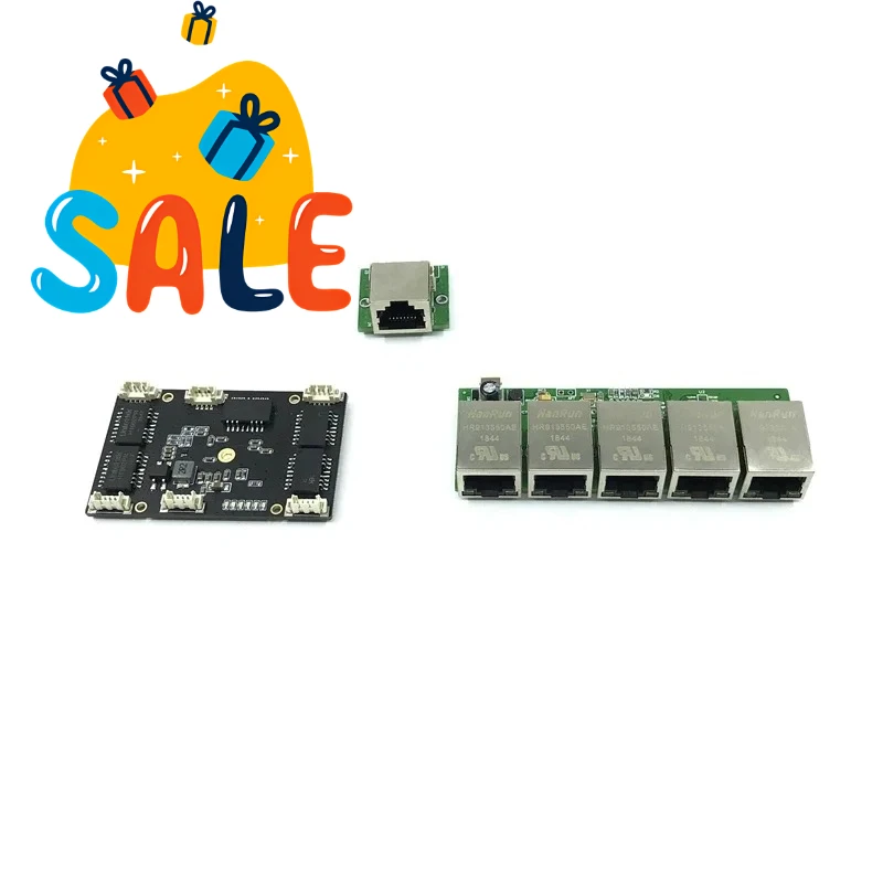 

Unmanaged 5port 10/100M industrial Ethernet switch module PCBA board OEM Auto-sensing Ports PCBA board OEM Motherboard