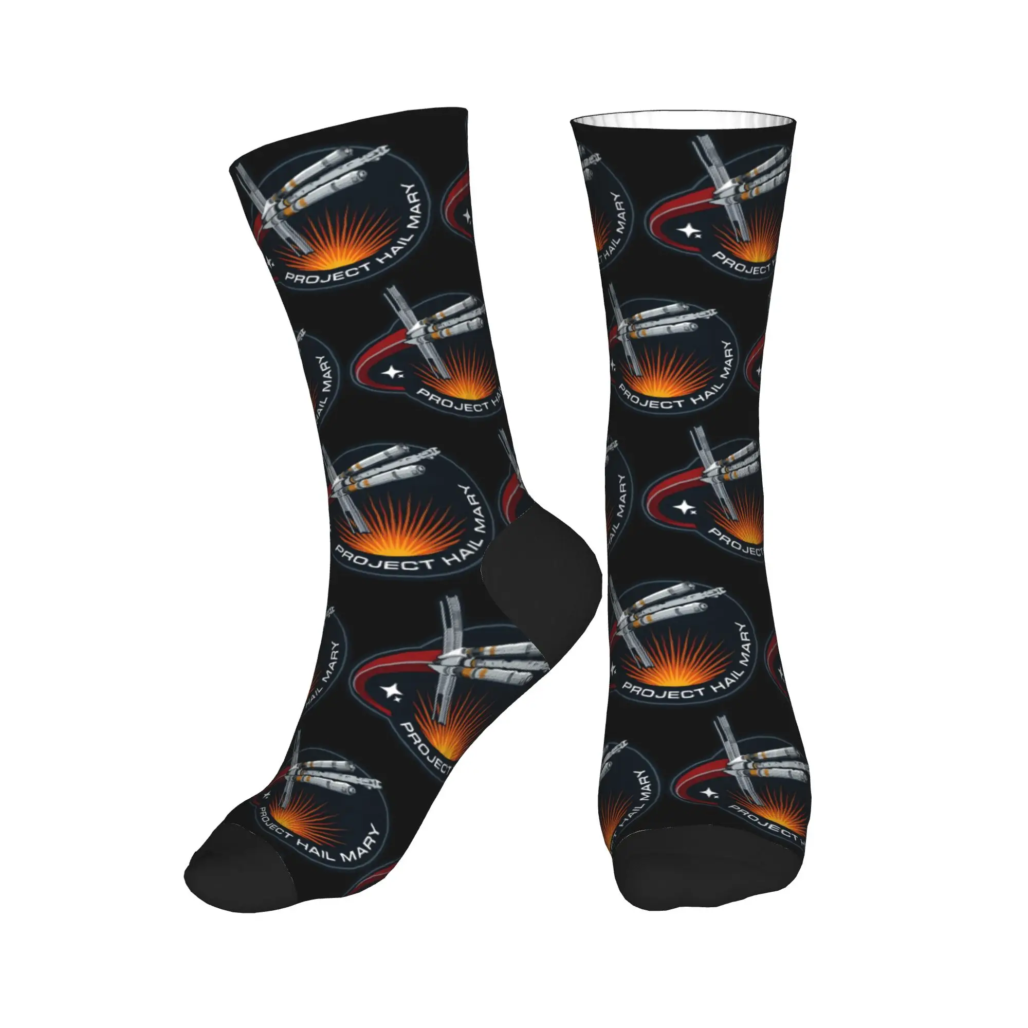 Project Hail Mary Logo Socks  Non Slip Stockings Unisex Men Medium Soft Outdoor Socks Autumn Casual Graphic Socks