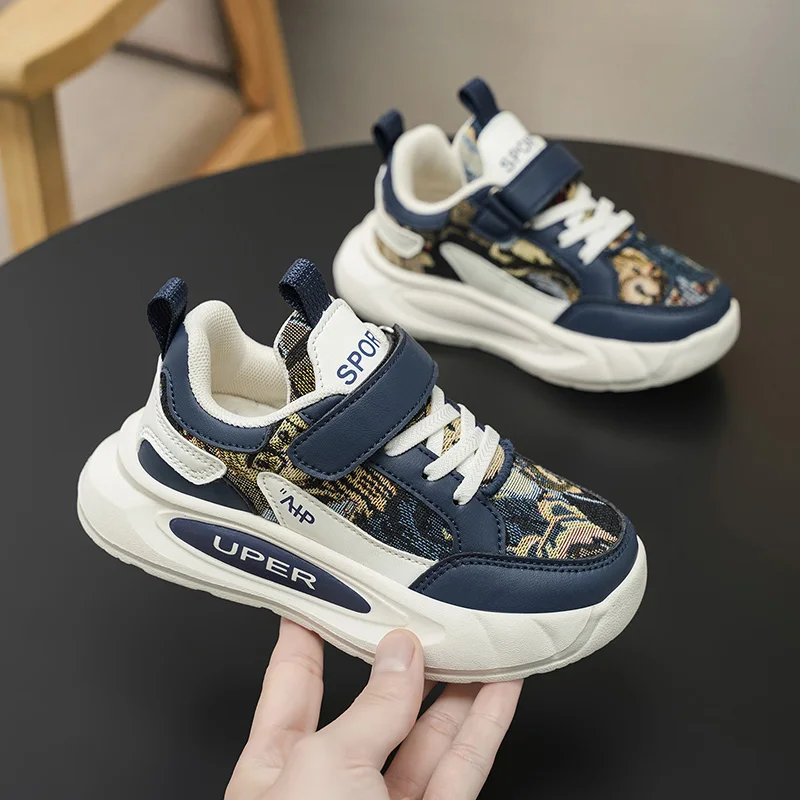 

Детские повседневные спортивные кроссовки для мальчиков, зимние, легкие, удобные, теплые, для бега, модные, трендовые, уличные, плюшевые кеды