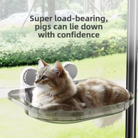 Ultra Strong Suction Cup Cat Window Hammock Easy Mounted Hanging Climbing Frame Load-bearing Pet Shelf for Cats Naptime