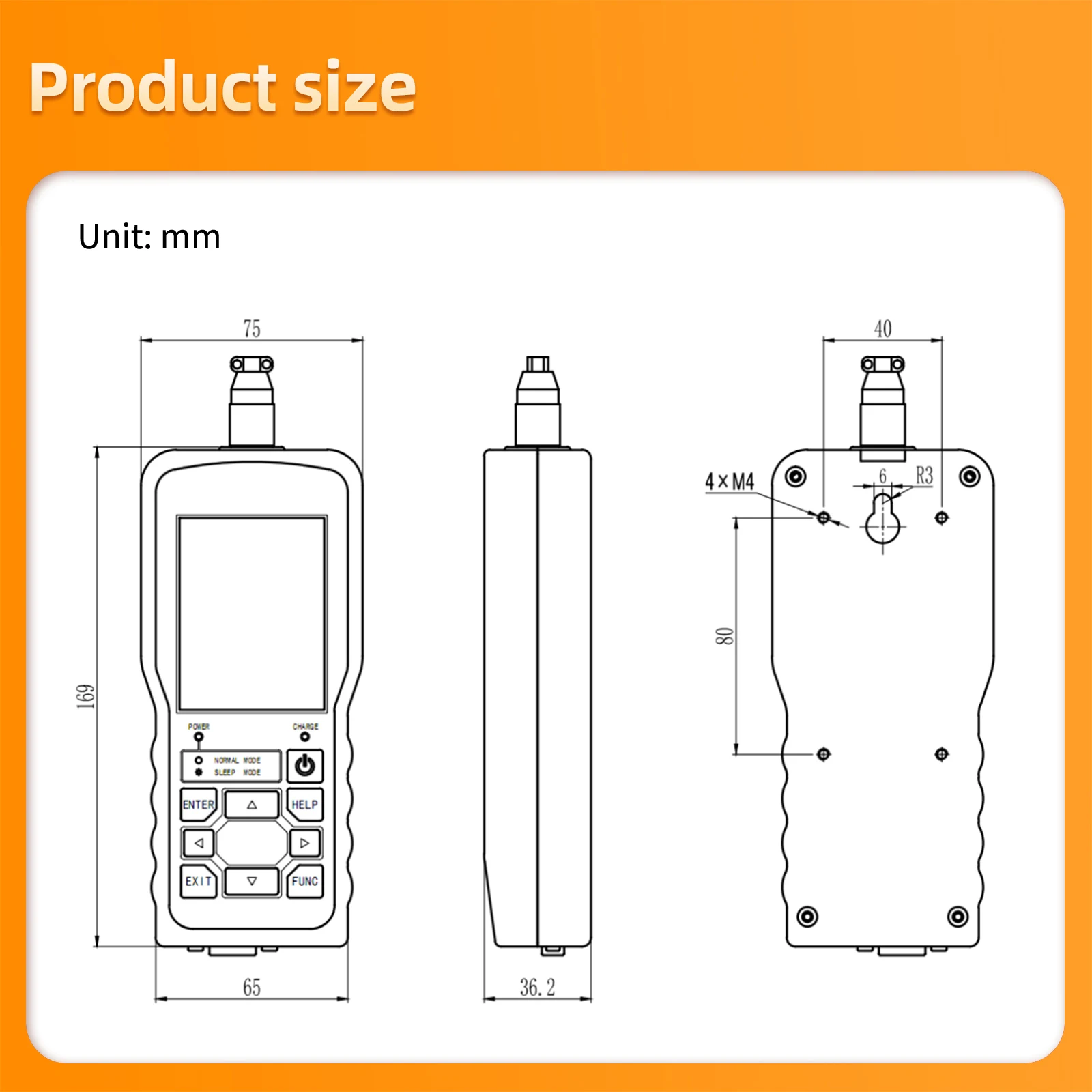 Miniature Column Type Load Cell Sensor With Handheld Instrument,0.05% Nonlinearity,Handheld Push Pull Meter Tension Compression