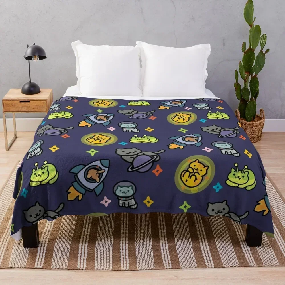 

Neko Atsume Throw Blanket Shaggy Furry Soft Blanket for Bedroom Living Room