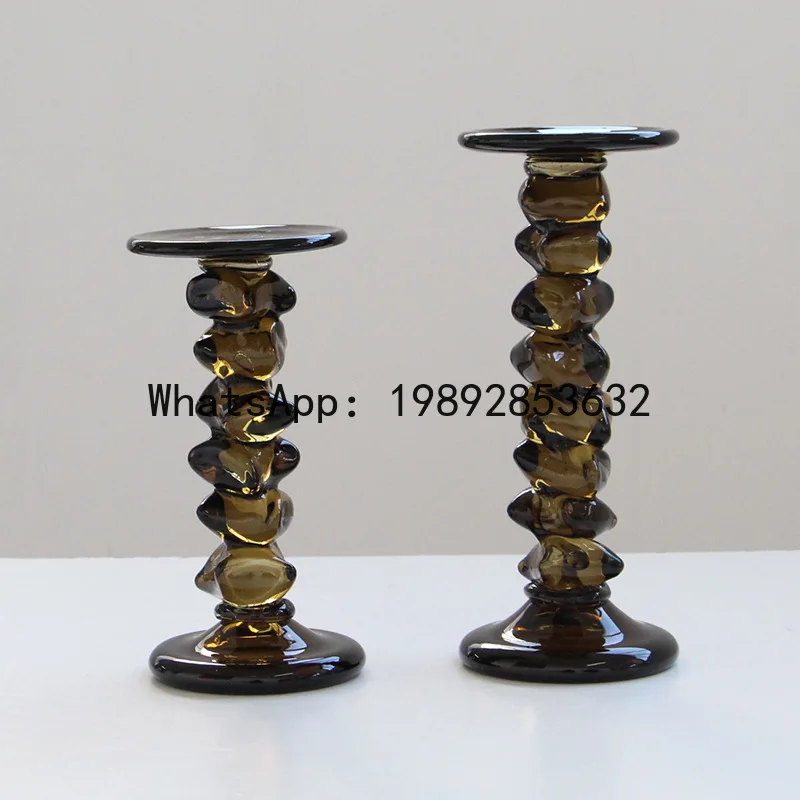 

PYJ Modern Medieval Villa Exhibition Hall B & B Restaurant Island Stick Candlestick Tableware Ornament