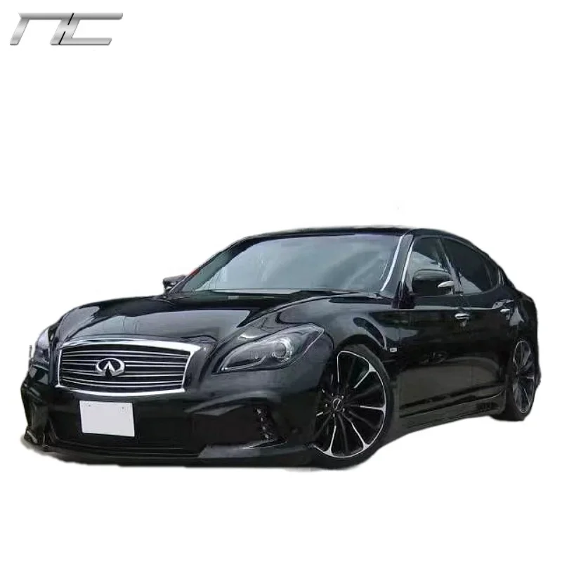 IFNT Q70 WD style body kit for Infiniti Q70 to WD style front rear bumper side skirts and muffler tips FRP material