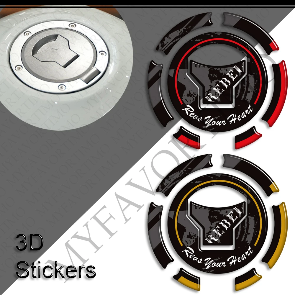 

New Motorcycle Tank Pad Cap Gas Fuel Oil Knee Protector Stickers Decals For Rebel CM CMX 250 300 500 SE E-Clutch