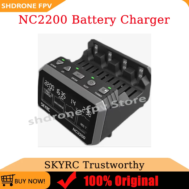 

SKYRC NC2200 12V/2.0A 4 Slots AA AAA Battery Charger & Analyzer Charger Discharge for NiMH/NiCD Batteries
