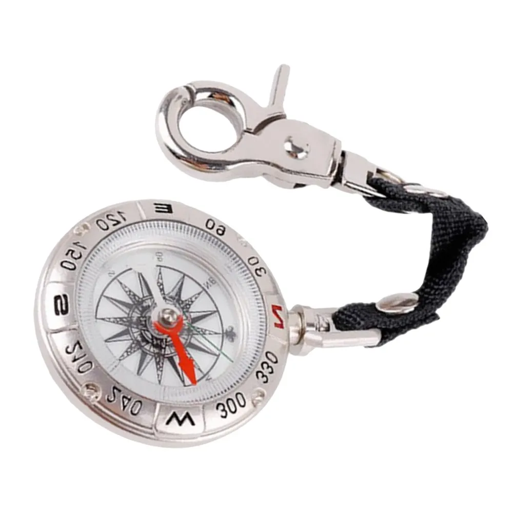 Functional Compass Pocket with Lanyard Outdoor Portable High Precision Professional Metal