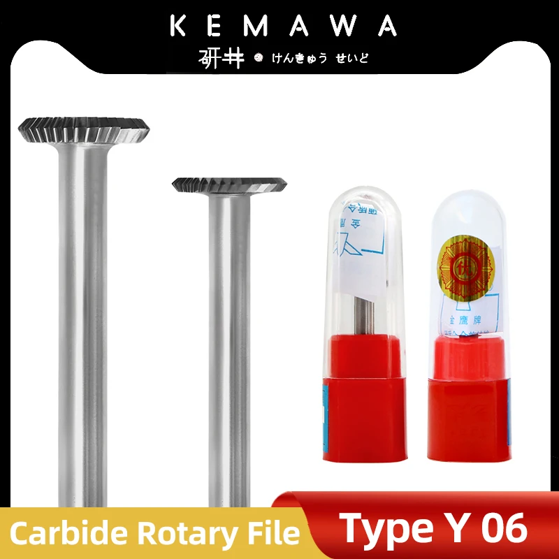kemawa y tipo carboneto de tungstenio arquivos rotativos burr bits cnc gravura ferramenta rotativa cortador nucleo de cal y1602m06 mm shank 01