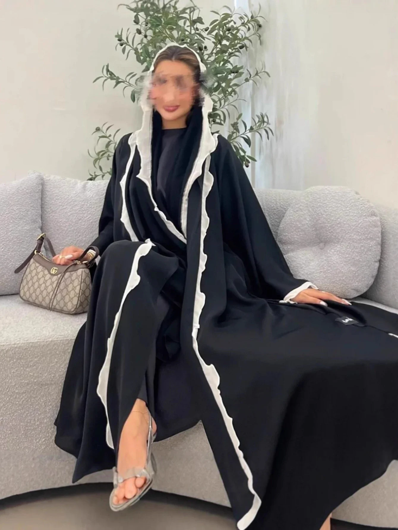 Eid musulman Abaya avec écharpe pour femmes Robe Abayas arabe dubaï Cardigan Jalabiya robes de soirée caftan robes longue Robe Jalabiya
