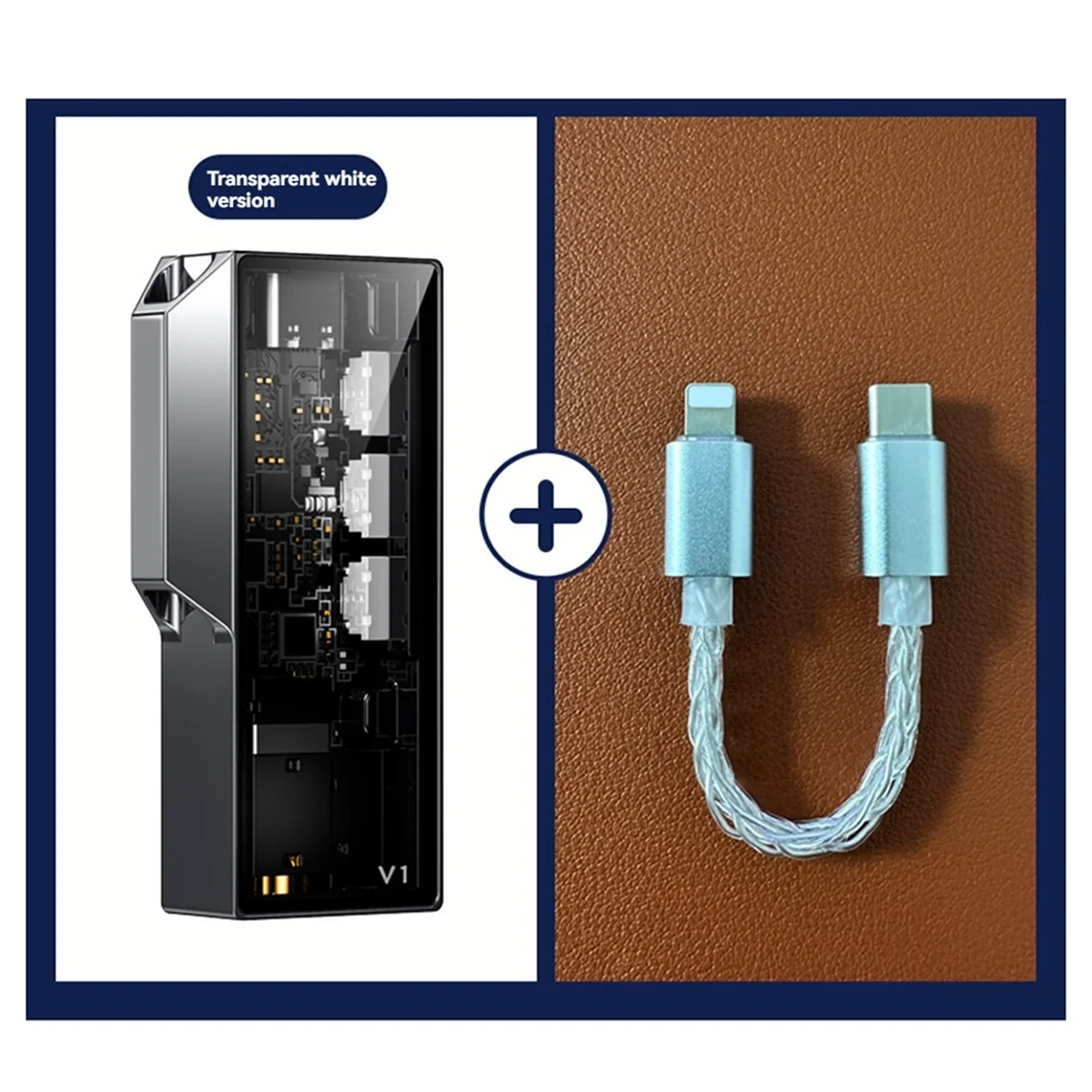 【B74A】V1 Dual CS43131 Chips Portable DAC/AMP With Versatile Output Ports And High-Quality Wiring Free Adapter