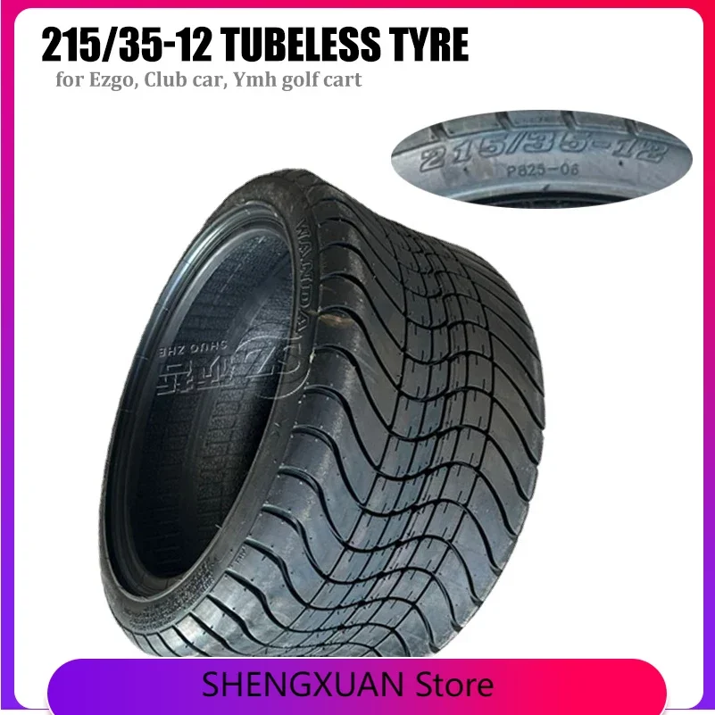 

215/35-12 tubeless tyre Golf Cart Wheels and tire for Ezgo, Club car, Ymh golf cart