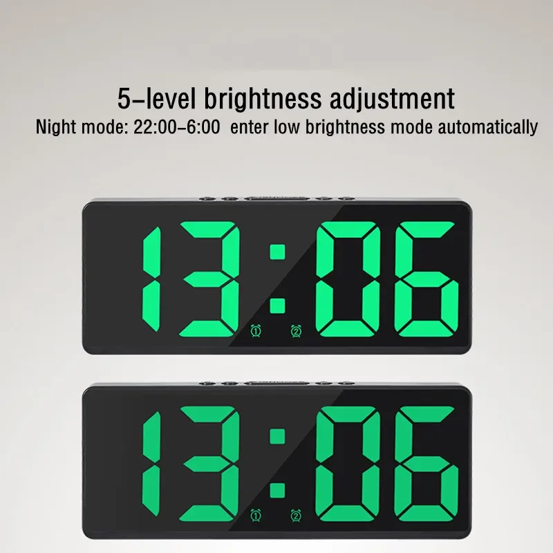 Voice Control LED Alarm Clock 5