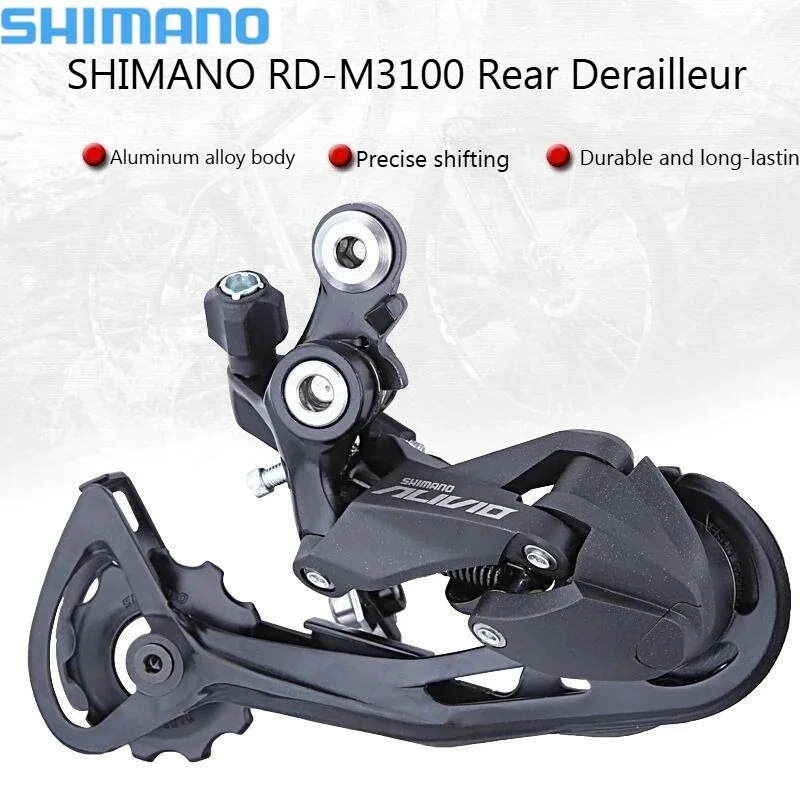 

SHIMANO RD-M3100 M3100 Thumb Shifters Rear Derailleur (9-Speed) Mountain Bike Split-Type Thumb Shifters Rear Derailleur