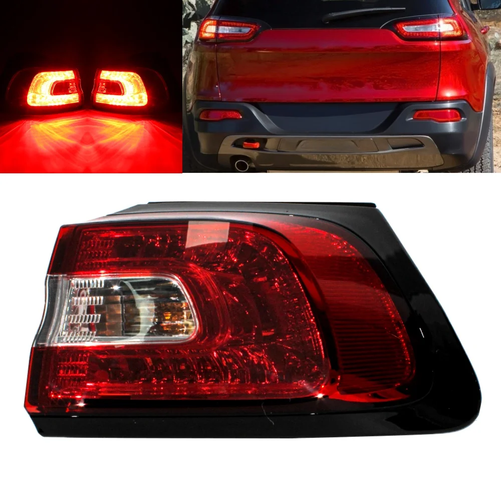 

Right Outer Side Tail Rear Light Lamp With LED Bulbs 68102907AF For Jeep Cherokee 2014 2015 2016 2017 2018