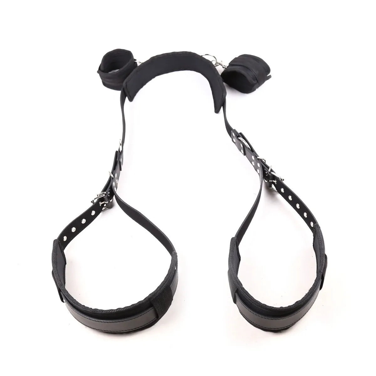 BDSM Sex Handcuffs Restraints Open Leg Ankle Cuffs SM Bondage Harness Bed Bandage Straps Slave Sex Toy Erotic Accessories Kits