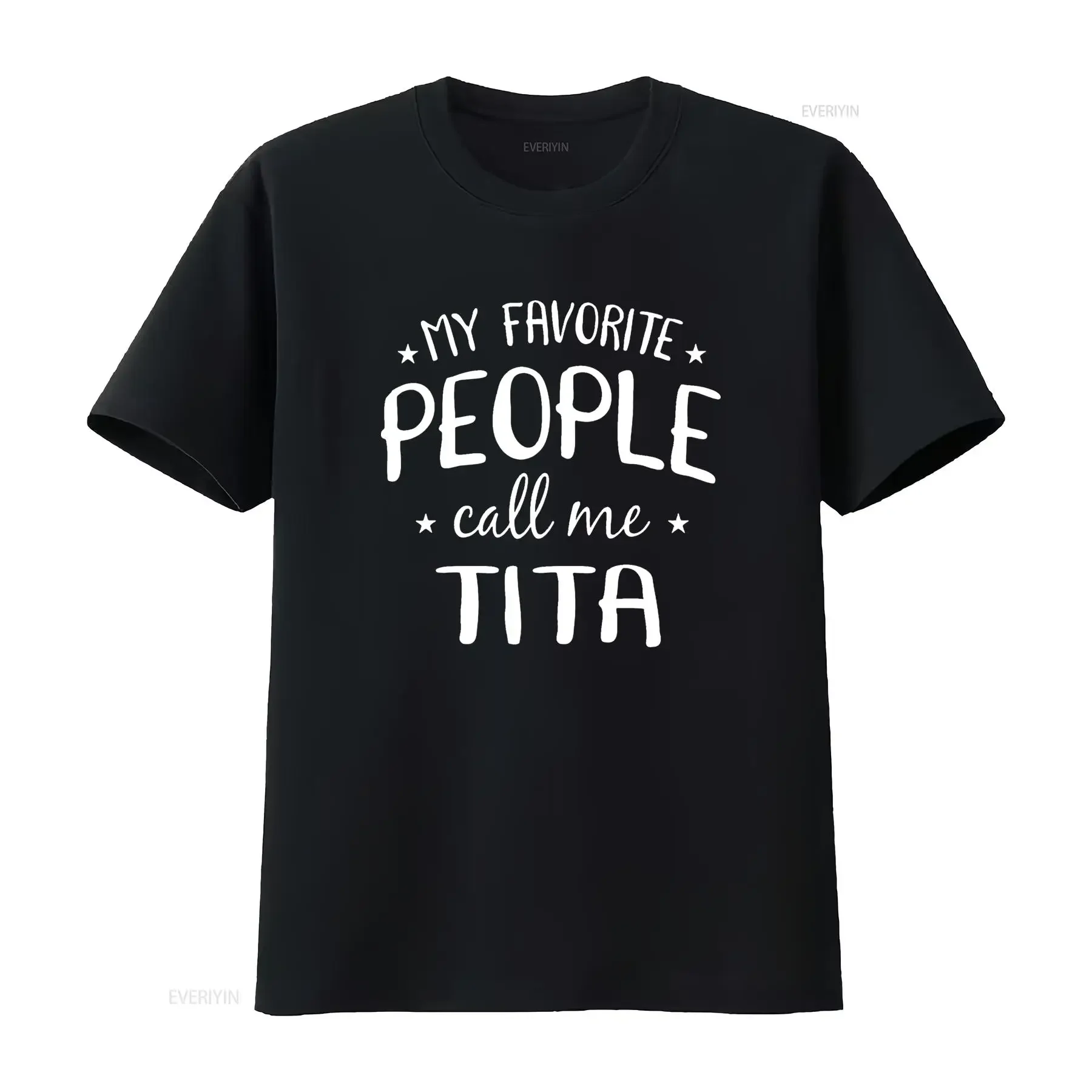 

Женская футболка «Мои любимые люди зовут меня тита» с забавной бабушкой на день рождения, черная винтажная стираная модная дышащая футболка