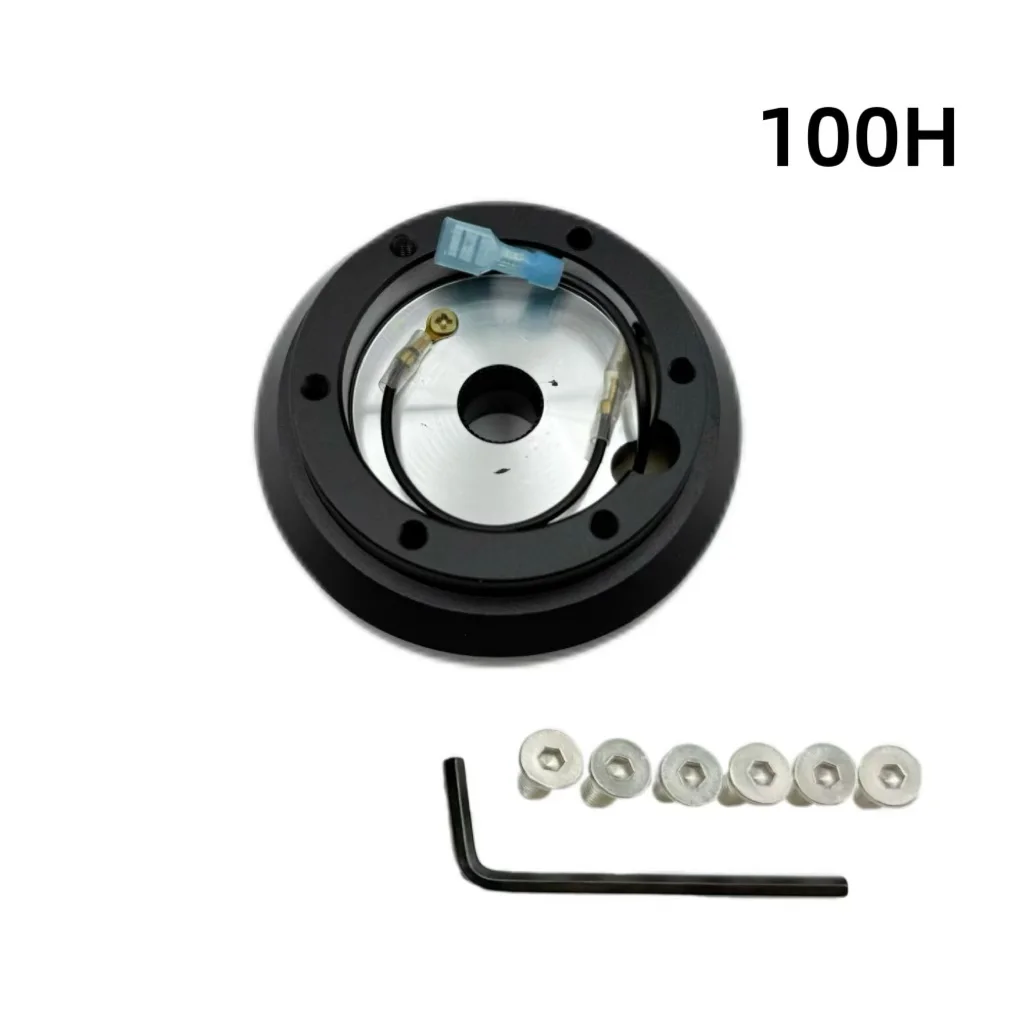 

100H 6 Bolt Steering Wheel Hub Adapter Kit Fit For Mitsubishi Eclipse Lancer Galant And Subaru Impreza