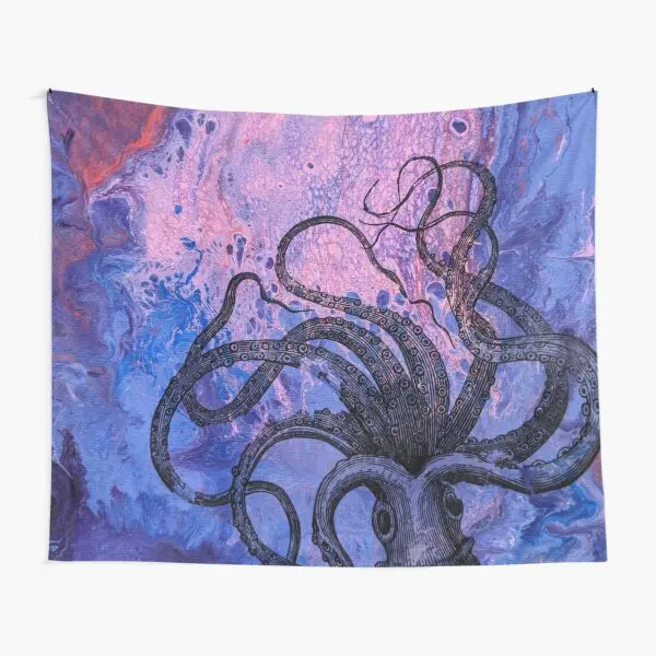 Octopus Tentacles Tapestry Vintage Sea Ocean Nautical Marine Home Decor Tapestries Wall Blanket for Bedroom Living Room Dorm