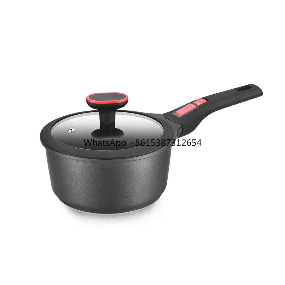 Conjunto de panelas de alumínio fundido OEM Smartpan com alça removível plug-in frigideiras e caçarolas conjunto de panelas