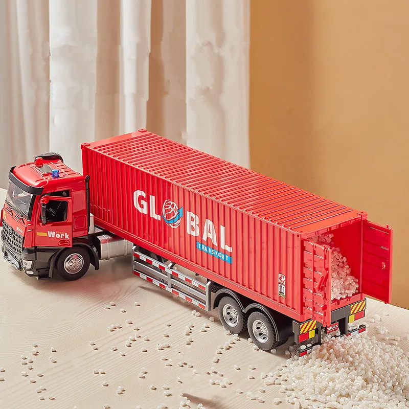 1: 24 alloy large container truck models,container engineering vehicle toys,children\'s gifts,wholesale