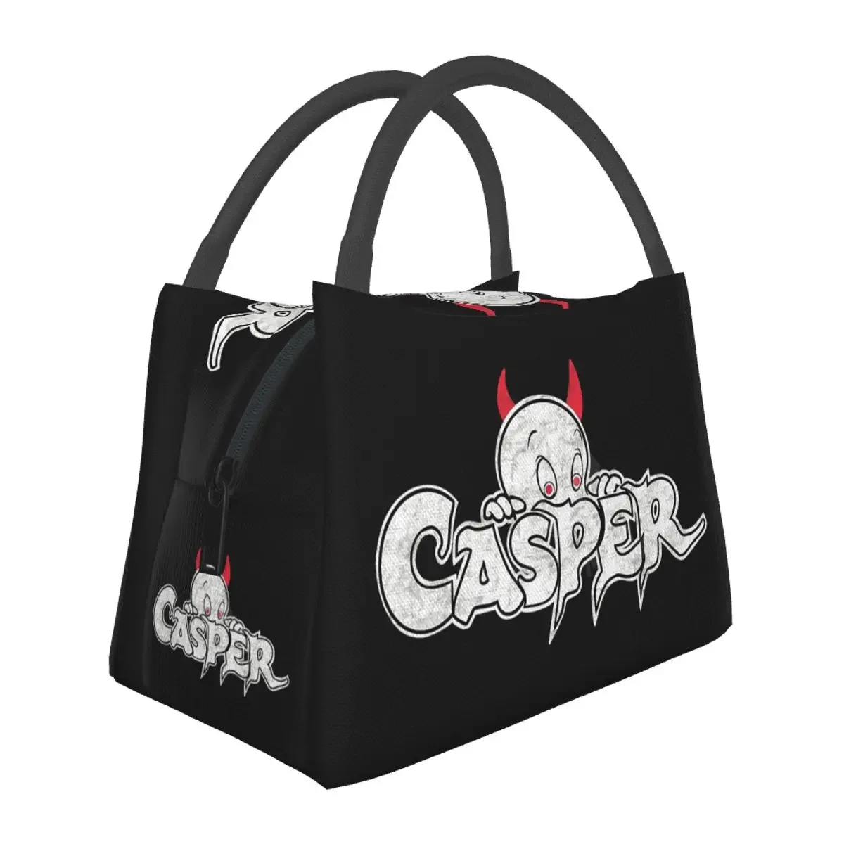 The Friendly Ghost Casper Insulated Lunch Bag for School Bento Storage Food Boxes Portable Container Cooler Thermal Lunch Box