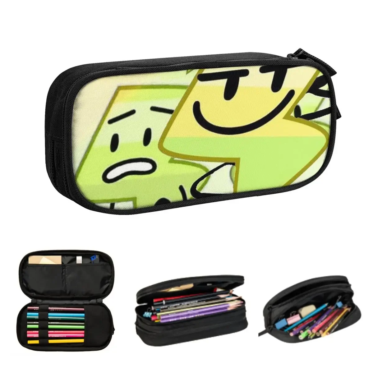 

BFDI Lightning Pencil Cases Large Capacity Pen Bags Pen Box Pencil Pouch For Boys Girls Students Stationery School Office