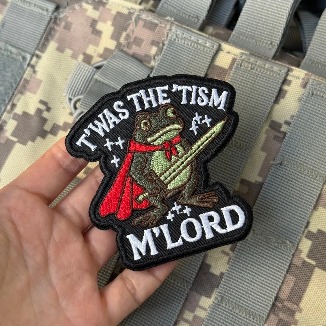 Parche moral Frog bordado con velcro para equipamiento táctico - imagen 4