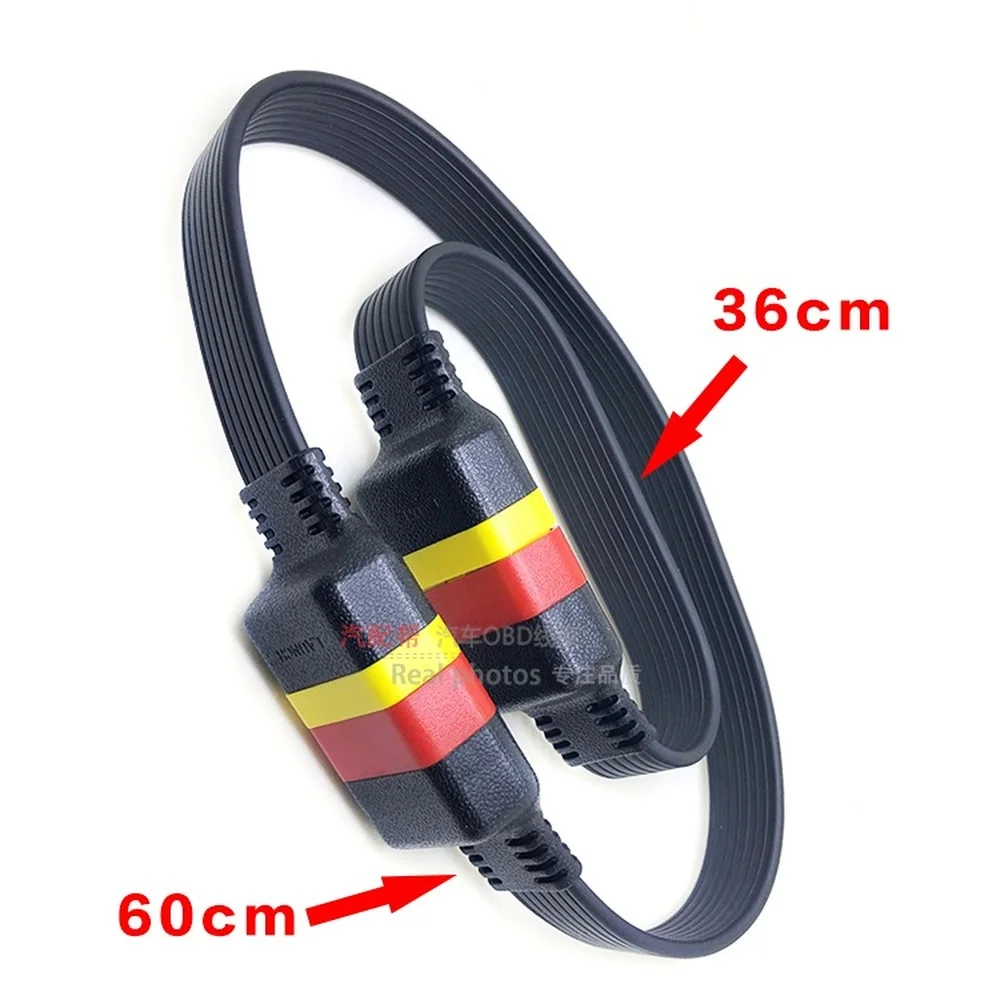 Удлинительный кабель для Launch OBD2 для X431 V/V +/PRO/PRO3/Easydiag 3,0/Mdiag главный разъем 16 контактов штекер-гнездо 36/60 см