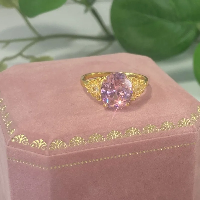 جديد الصينية الخفيفة الفاخرة جوفاء الدانتيل سطح البيض الزركون حلقة المرأة المتخصصة أنيقة الراقية حلقة افتتاح قابل للتعديل #4