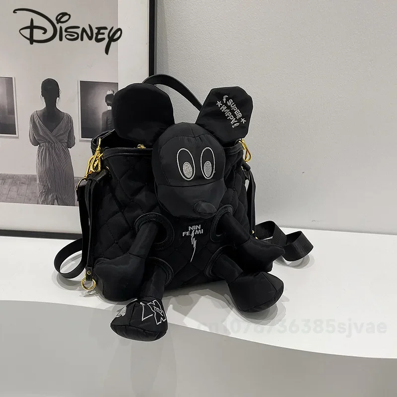 Disney Mickey 2024 New Women\'s Crossbody Bag Fashion High Quality Doll Handbag Cartoon Large Capacity Women\'s Storage Bag