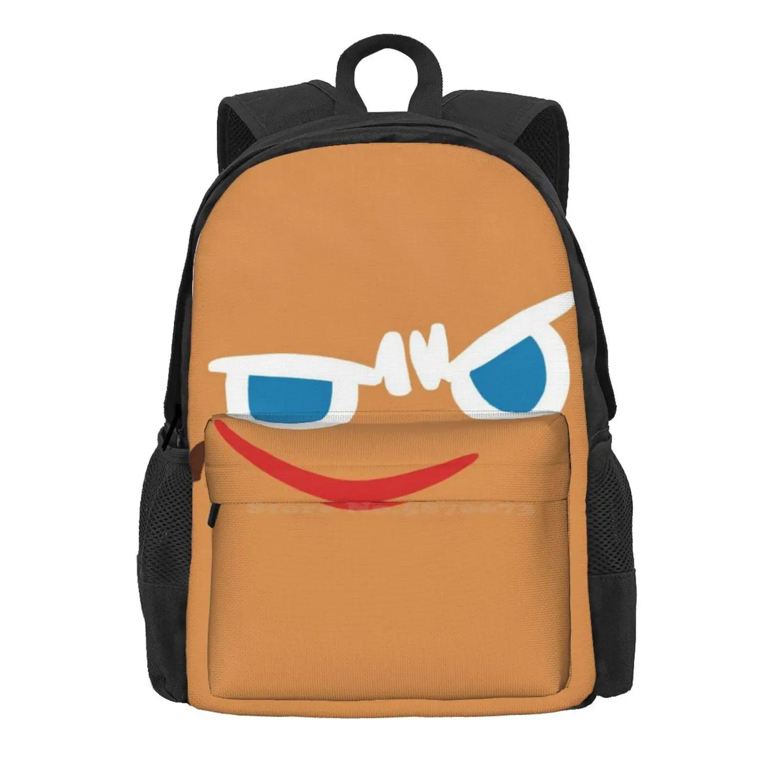 Gingerbrave Cursed Face Teen College Student Backpack Laptop Travel Bags Cookie Run Kingdom Cookie Run Ovenbreak Gingerbrave