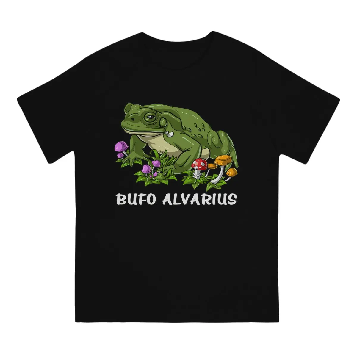 Bufo Alvarius Toad Newest TShirts Funny Frog Animal Male Harajuku Fabric Streetwear T Shirt O Neck 