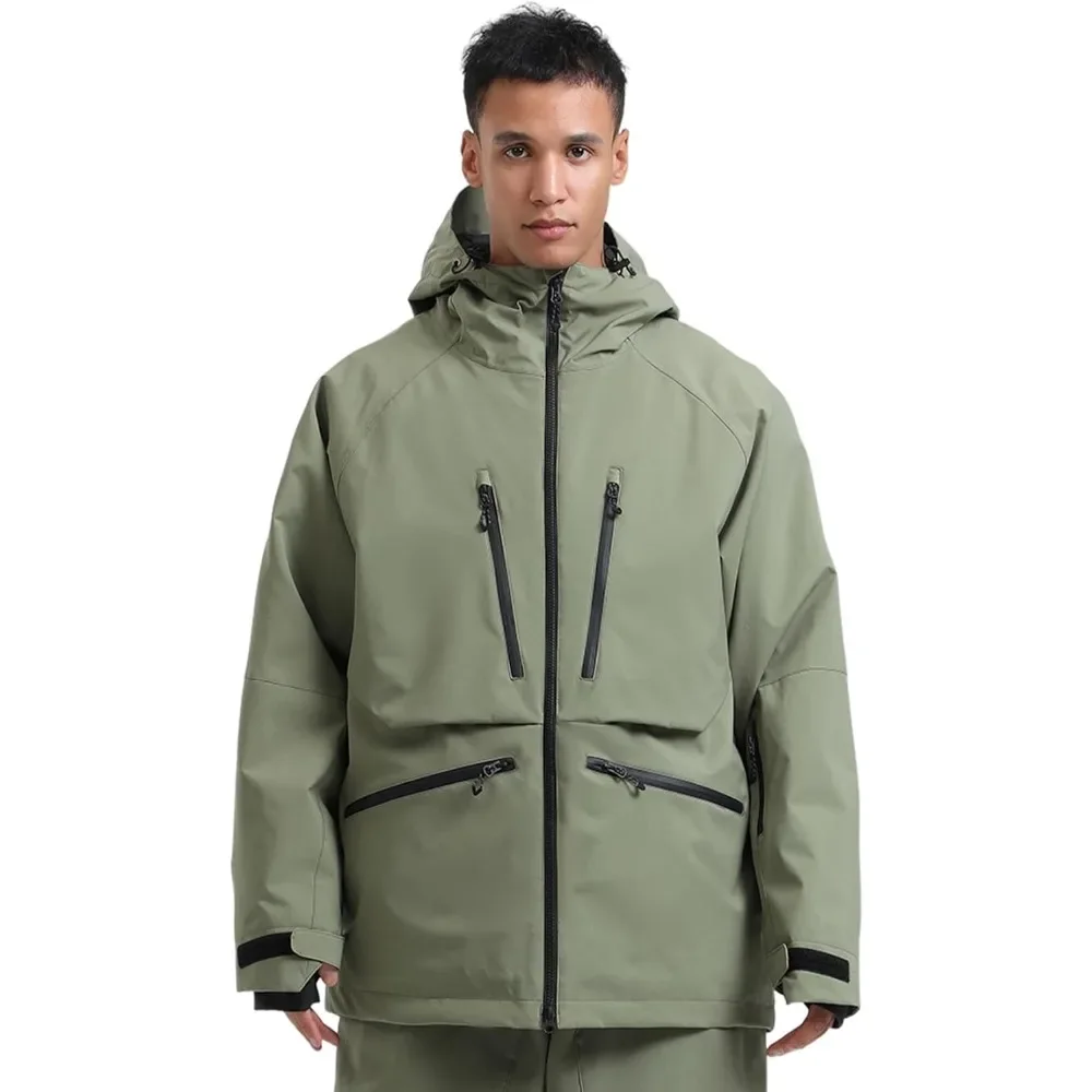 Nieuwe multifunctionele unisex ski-jassen buitensport waterdichte ski-jassen winter geïsoleerde sneeuwjas berg heren hoodies - afbeelding 2