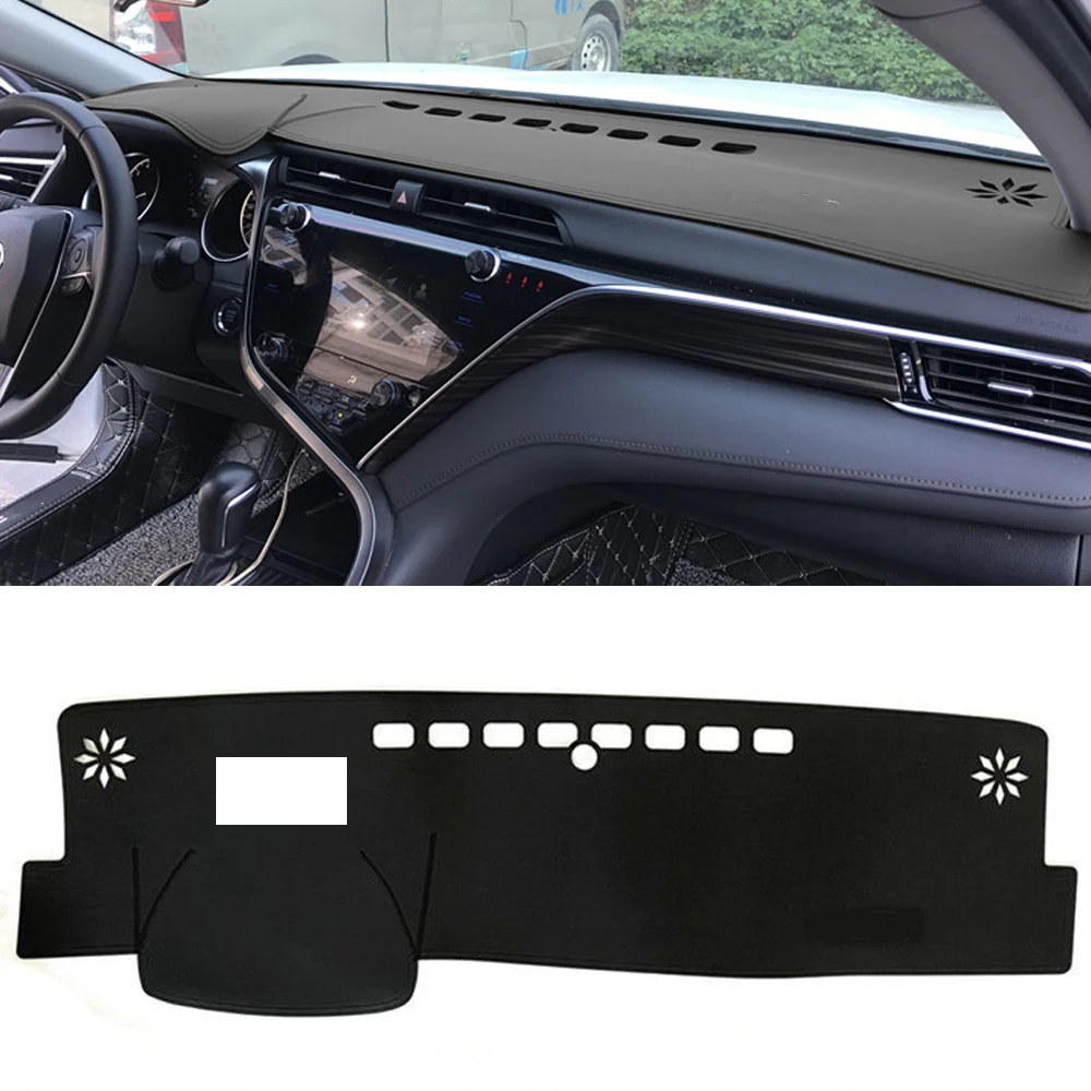 

Car Accessories Leather Dashmat Dash Mat Pad Dashboard Cover Carpet for Toyota Camry 70 XV70 2018 2019 2021 2022 2023 Hybrid