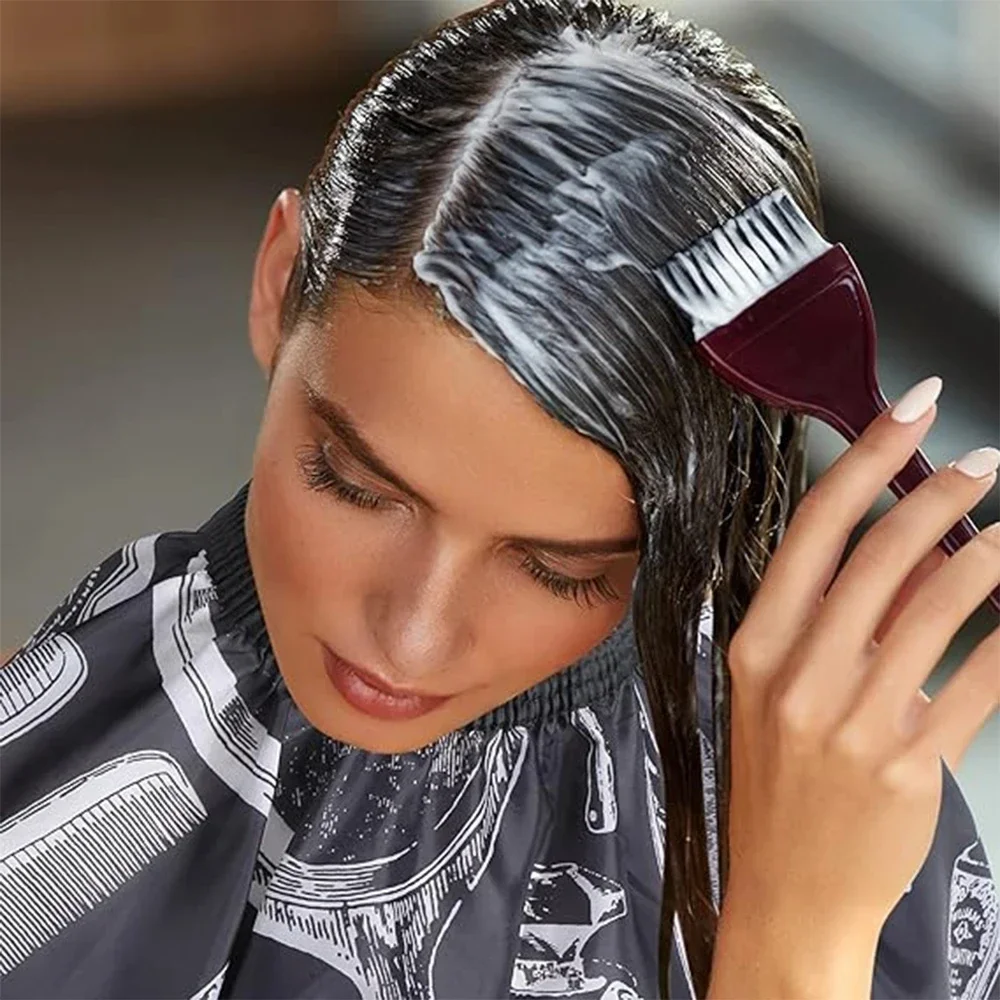 Профессиональная водонепроницаемая парикмахерская шаль, набор бумаги, нейлоновая одежда для парикмахерских, изолятор для нарезанных волос, инструмент для окрашивания волос