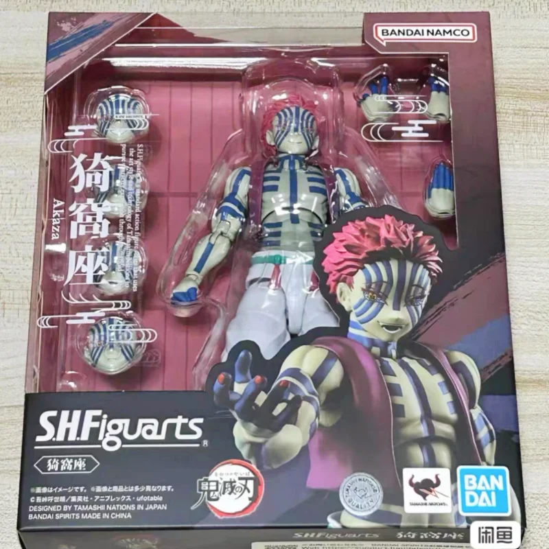 

New In Stock Original Bandai Demon Slayer S.H.Figuarts Shf Akaza Anime Action Figures Collection Model Toys Birthday Gifts