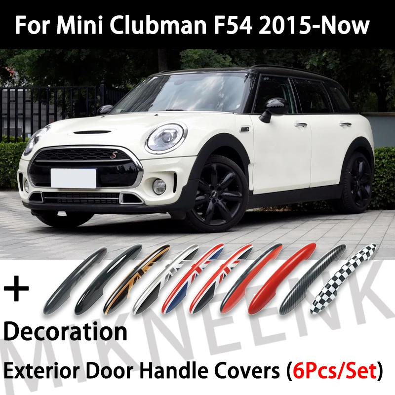 

Глянцевый черный чехол на дверную ручку для MINI ONE Cooper S JCW Clubman F54 2015-2023, аксессуары для украшения внешней отделки автомобиля