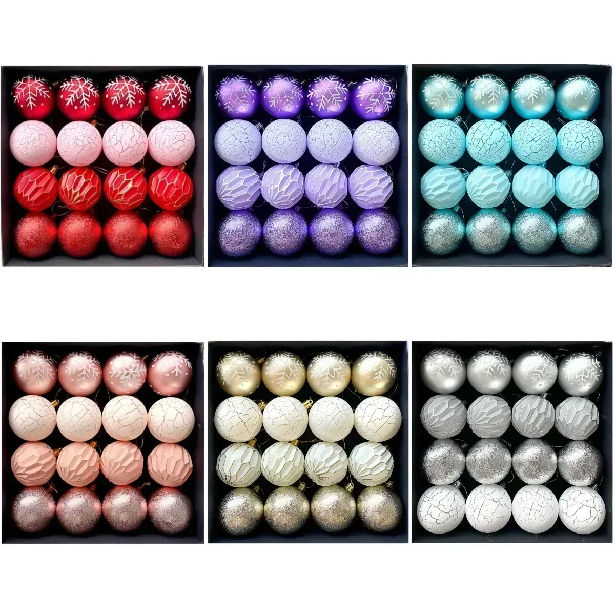 

Красочные праздничные украшения Рождественский шар Орнамент легко повесить Праздничная атмосфера Сезонный декор для рождественской елки