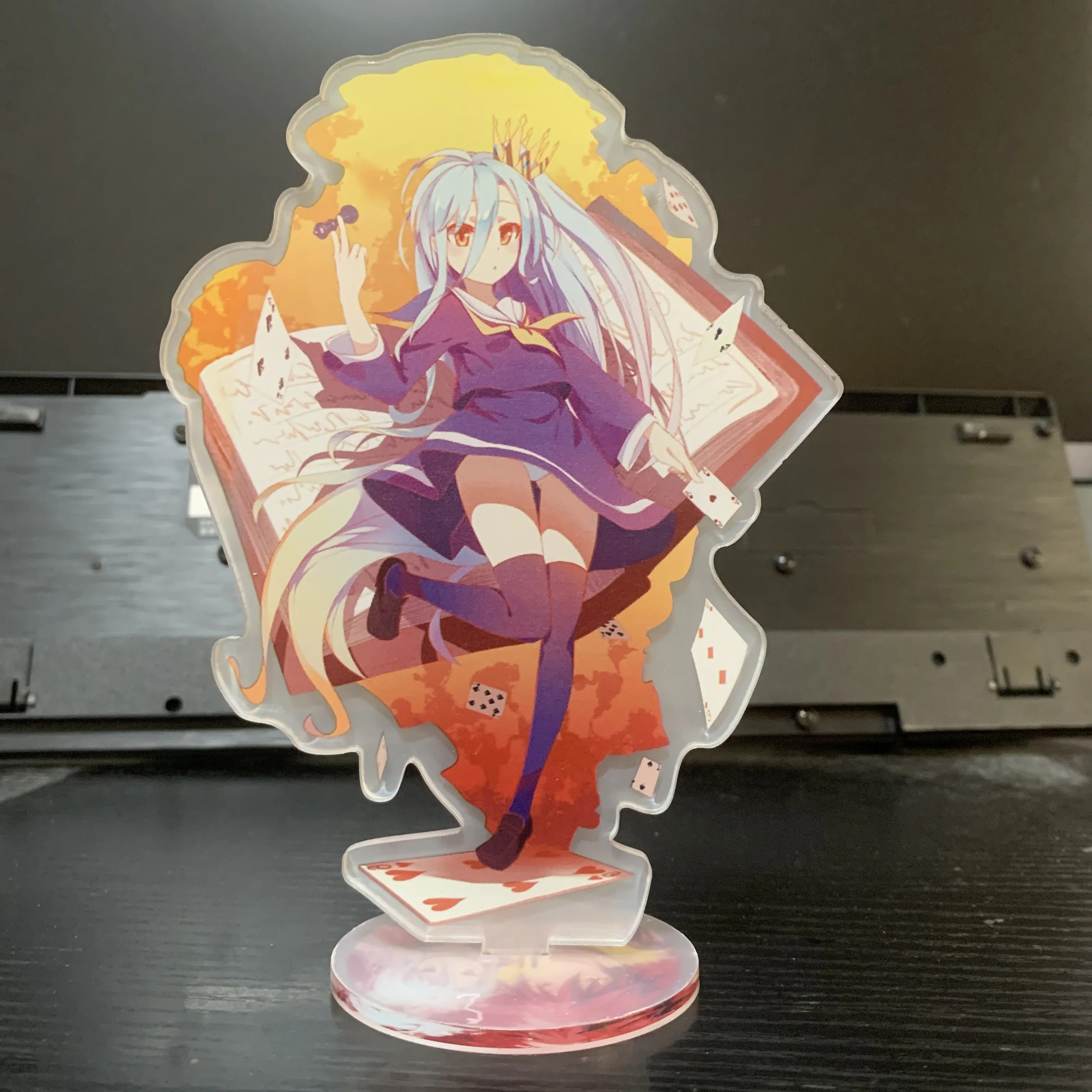 15CM Anime No Game No Life Figure Sora Shiro Action Figures Acrylic Model Standing Signs Decoration Fans Lovers Christmas Gifts