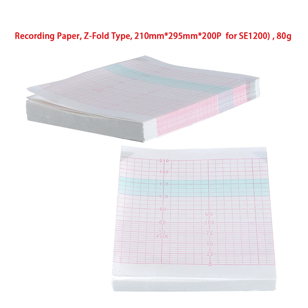 

210mm*295mm Z-Fold Thermal Printing Paper Accessories for SE1200 ECG/EKG Moinitor Recording Paper