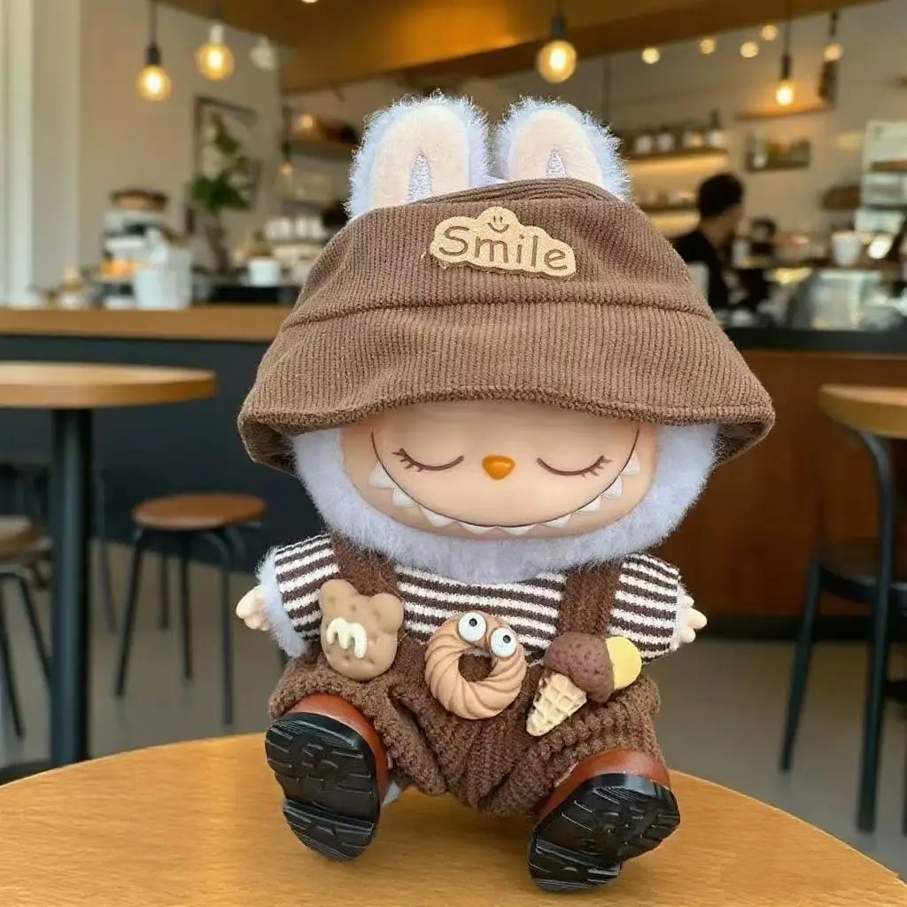 

Doll Clothes Outfit Accessories For Korea Kpop Exo 15-17cm Labubu Idol Dolls 10cm cotoon doll T-shirt denim shorts set Clothing