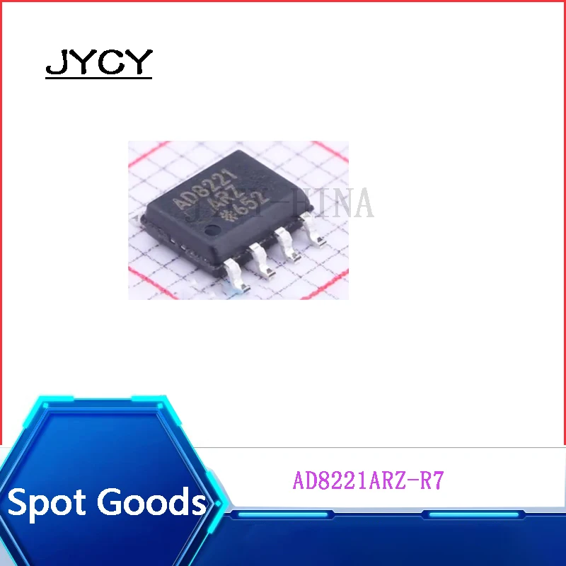 1PCS AD8221ARZ-R7 NEW  AD8221 SOIC-8 precision instrumentation amplifier IC chip