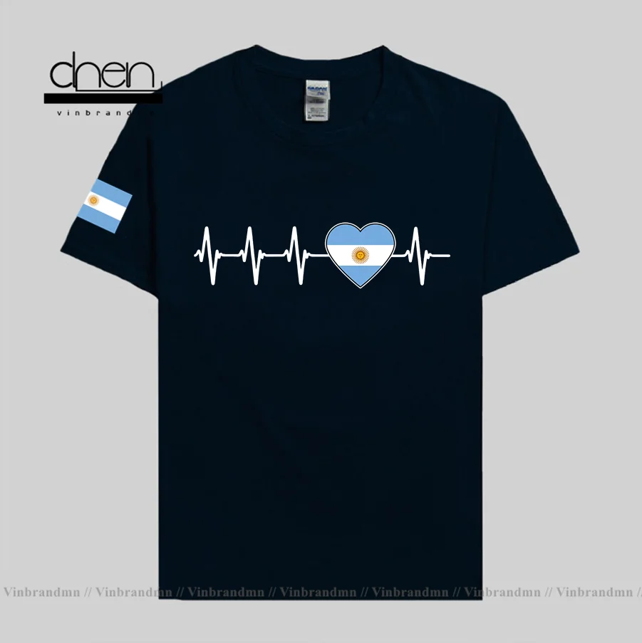 Argentina men t shirt Argentine jerseys nations team 100% cotton t-shirts fitness clothing streetwear tees country flag ARG 20