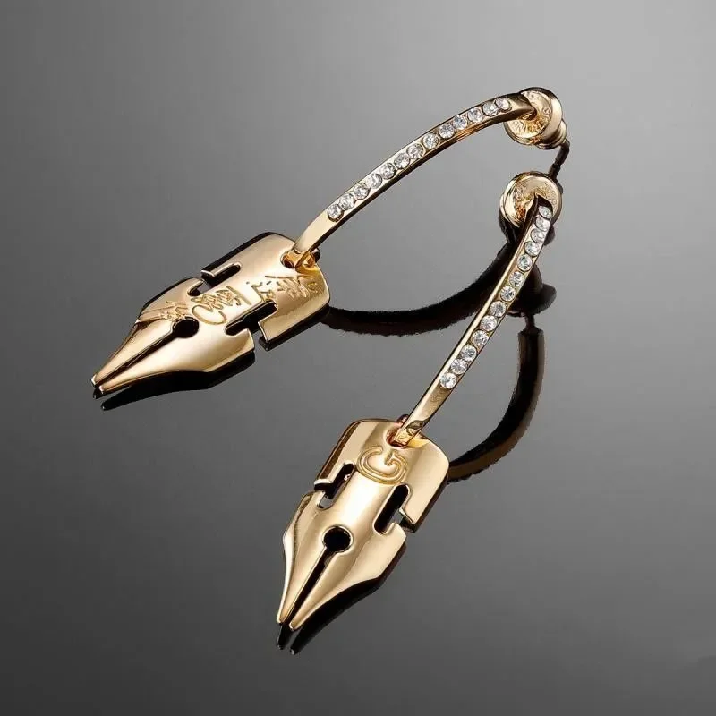 2025 New Arrival Kishibe Rohan Comic G Pen Silver Earrings JOJO Bizarre Adventure Exquisite Cosplay Ear Accessory For Anime Love