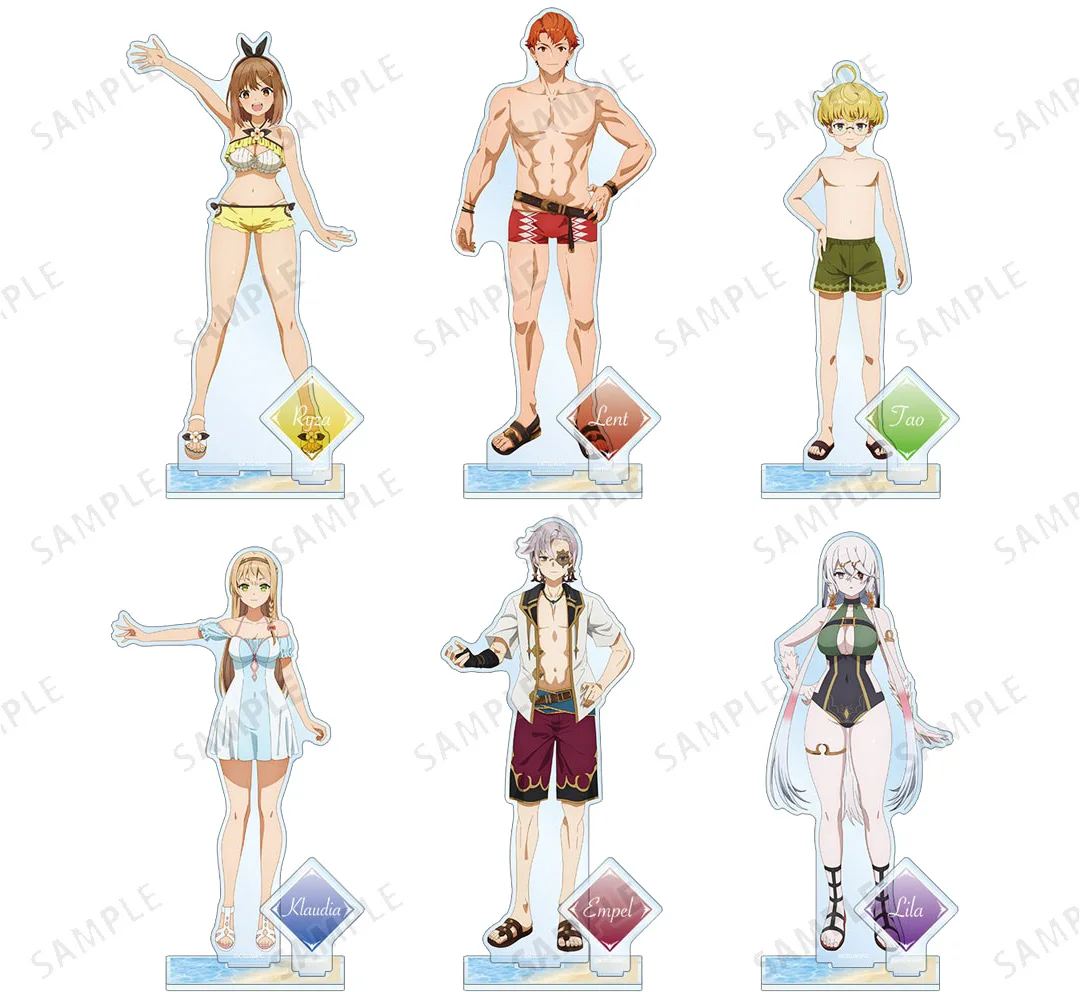 Loen Anime Store Lila Decyrus Empel Klaudia Tao Double insertion Acrylic HD Characters Stand Desktop Decor Fans Gifts About 15cm