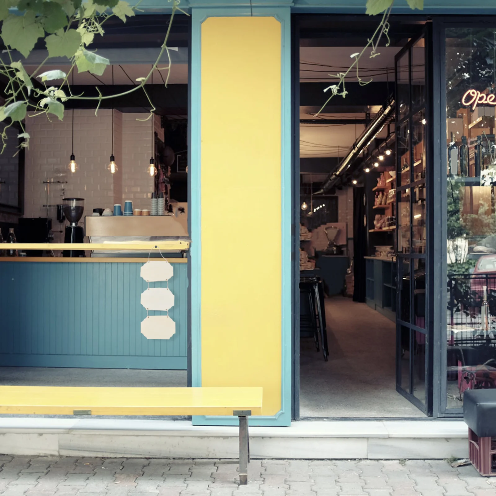 

3Pcs Wooden Hanging Sign Unfinished Natural Wood Plaque DIY Painting Decoration Party Props Wood Plaque for Home Decor