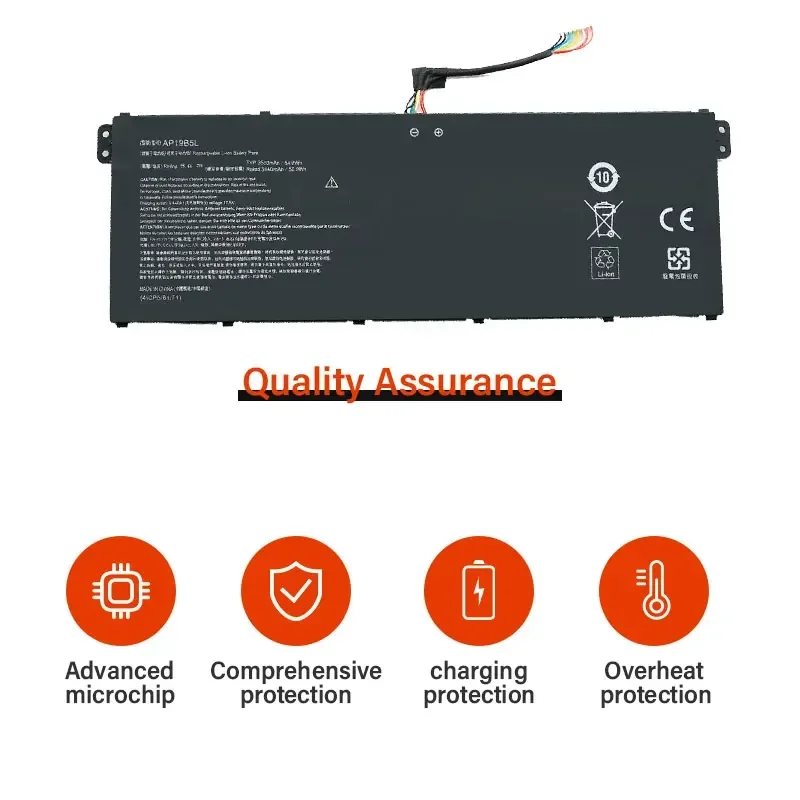 AP19B5L For Acer Aspire 5 A514-53 A515-44 7 A715-41G Series KT.00405.010 Laptop Battery 3500mAh 4500mAh